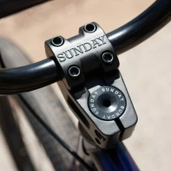 Sunday High-C 29" BMX Freestyle Bike-Gloss Translucent Purple/Raw Fade 16 Sunday High-C 29