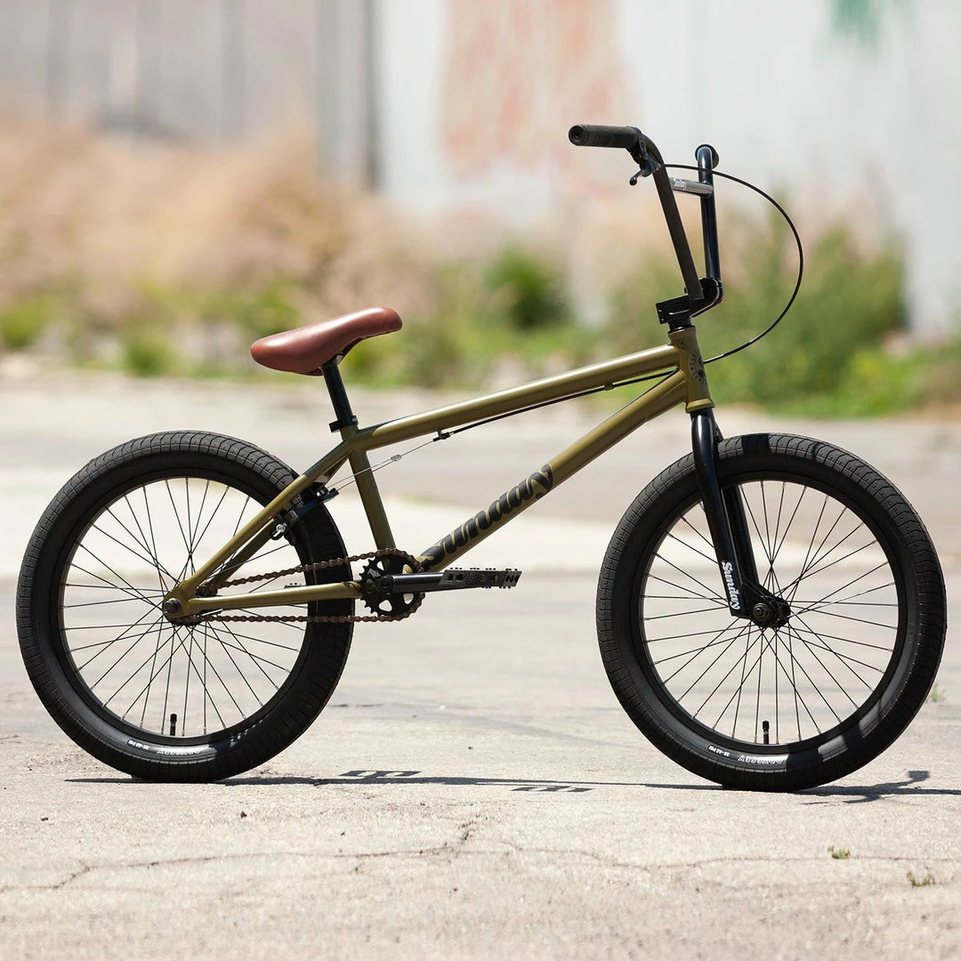 Sunday Scout 21"TT BMX Freestyle Bike-Matte Army Green 3 Sunday Scout 21"TT BMX Freestyle Bike-Matte Army Green