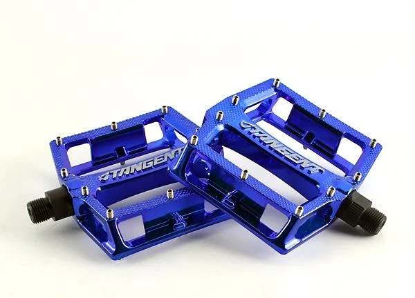 Tangent Platform Pedals-Blue Chrome 2 Tangent Platform Pedals-Blue Chrome