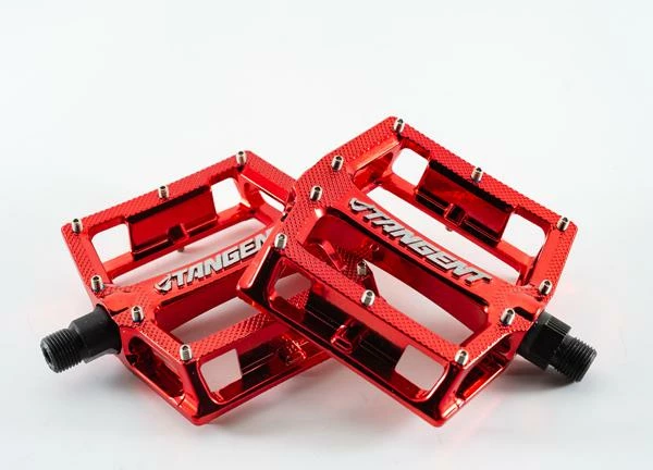 Tangent Platform Pedals-Red Chrome 1 Tangent Platform Pedals-Red Chrome