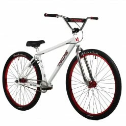 Throne Cycles The Goon 29" BMX Freestyle Bike-White Crimson