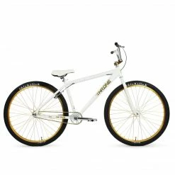 BIKES Throne Cycles The Goon 29" BMX Freestyle Bike-White Bling