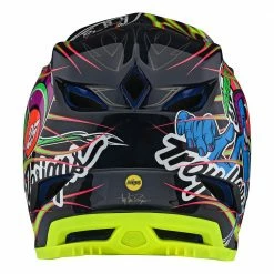 Troy Lee Designs D4 Carbon MIPS Helmet-Eyeball Flo Yellow