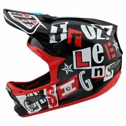 Troy Lee Designs D3 Fiberlite Anarchy Helmet-Black
