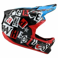 Troy Lee Designs D3 Fiberlite Anarchy Helmet-Black