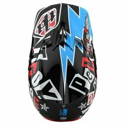 Troy Lee Designs D3 Fiberlite Anarchy Helmet-Black