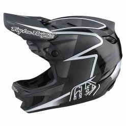 Troy Lee Designs D4 Carbon Lines BMX Helmet-Black/Gray