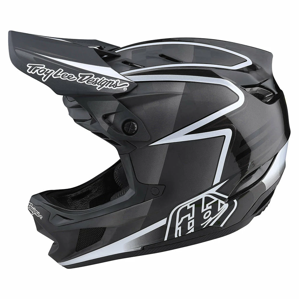 Troy Lee Designs D4 Carbon Lines BMX Helmet-Black/Gray 2 Troy Lee Designs D4 Carbon Lines BMX Helmet-Black/Gray