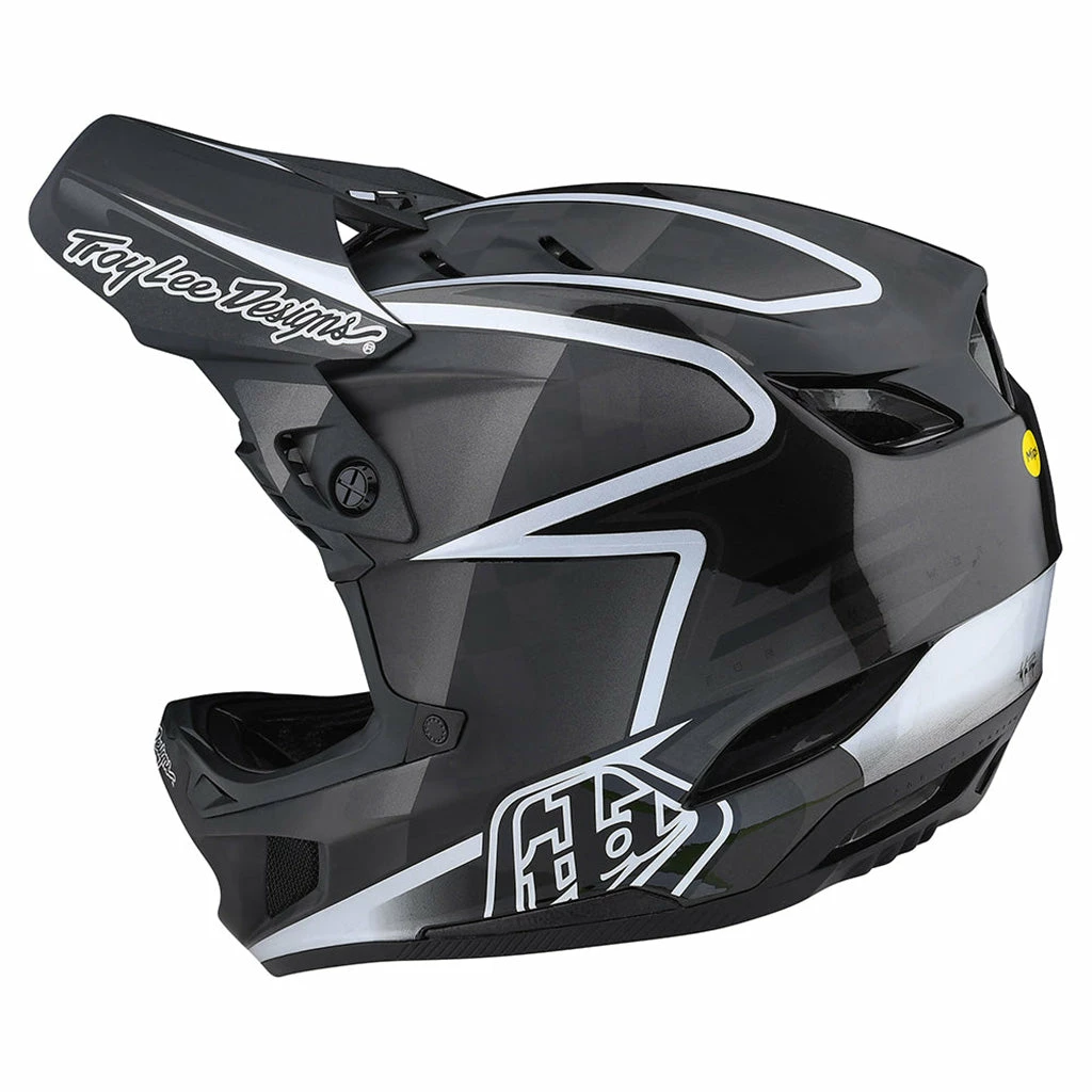 Troy Lee Designs D4 Carbon Lines BMX Helmet-Black/Gray 3 Troy Lee Designs D4 Carbon Lines BMX Helmet-Black/Gray
