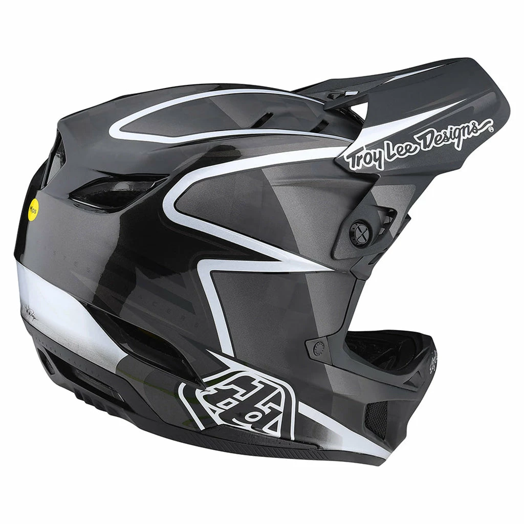 Troy Lee Designs D4 Carbon Lines BMX Helmet-Black/Gray 5 Troy Lee Designs D4 Carbon Lines BMX Helmet-Black/Gray