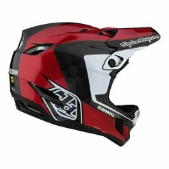 PROTECTIVE GEAR Troy Lee Designs D4 Carbon MIPS Corsa Sram Helmet-Red