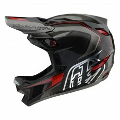 Troy Lee Designs D4 Carbon MIPS Exile Helmet-Gray PROTECTIVE GEAR