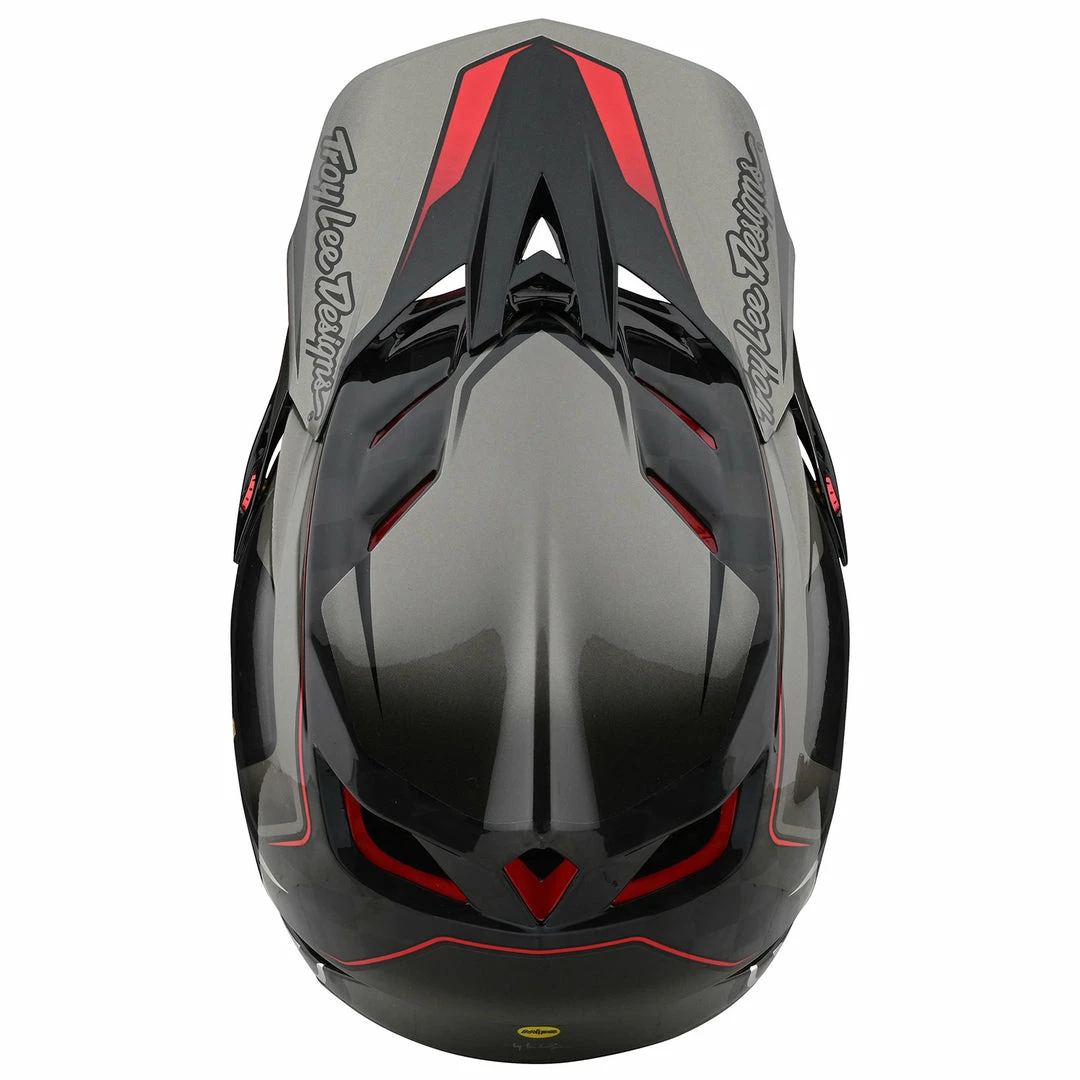 Troy Lee Designs D4 Carbon MIPS Exile Helmet-Gray PROTECTIVE GEAR 5 Troy Lee Designs D4 Carbon MIPS Exile Helmet-Gray PROTECTIVE GEAR