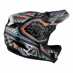 PROTECTIVE GEAR Troy Lee Designs D4 Carbon MIPS Low Rider Helmet-Gray