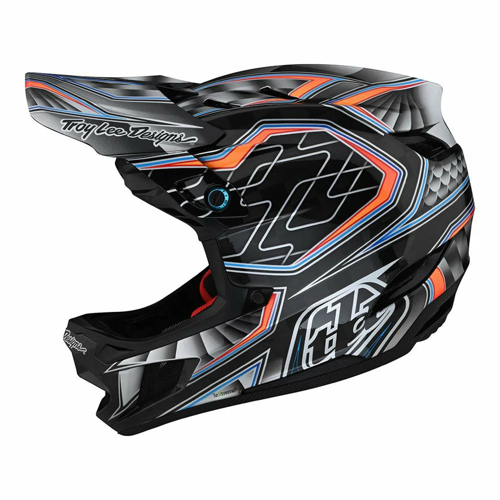 PROTECTIVE GEAR Troy Lee Designs D4 Carbon MIPS Low Rider Helmet-Gray 2 PROTECTIVE GEAR Troy Lee Designs D4 Carbon MIPS Low Rider Helmet-Gray