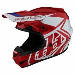 Troy Lee Designs GP Overload Helmet-Red/White PROTECTIVE GEAR