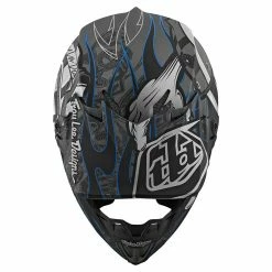 Troy Lee Designs SE4 Composite MIPS Eyeball Helmet-Black/Silver