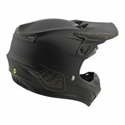 Troy Lee Designs SE4 Polyacrylite MIPS Mono Helmet-Black PROTECTIVE GEAR