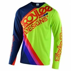 Troy Lee Sprint Ultra Jersey Tilt-Navy/Flo Yellow RACE WEAR