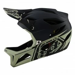 Troy Lee Designs Stage MIPS Helmet-Stealth Black/Stone Gray Helmets