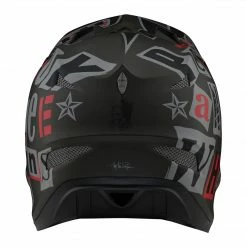 Troy Lee Designs D3 Fiberlite Anarchy Helmet-Olive PROTECTIVE GEAR