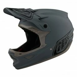 Troy Lee Designs D3 Fiberlite Stealth Helmet-Gray PROTECTIVE GEAR