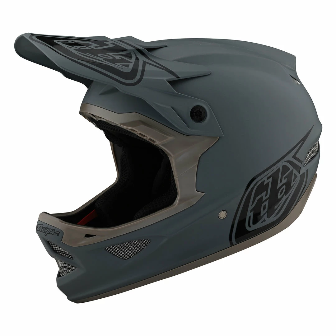 Troy Lee Designs D3 Fiberlite Stealth Helmet-Gray PROTECTIVE GEAR 1 Troy Lee Designs D3 Fiberlite Stealth Helmet-Gray PROTECTIVE GEAR