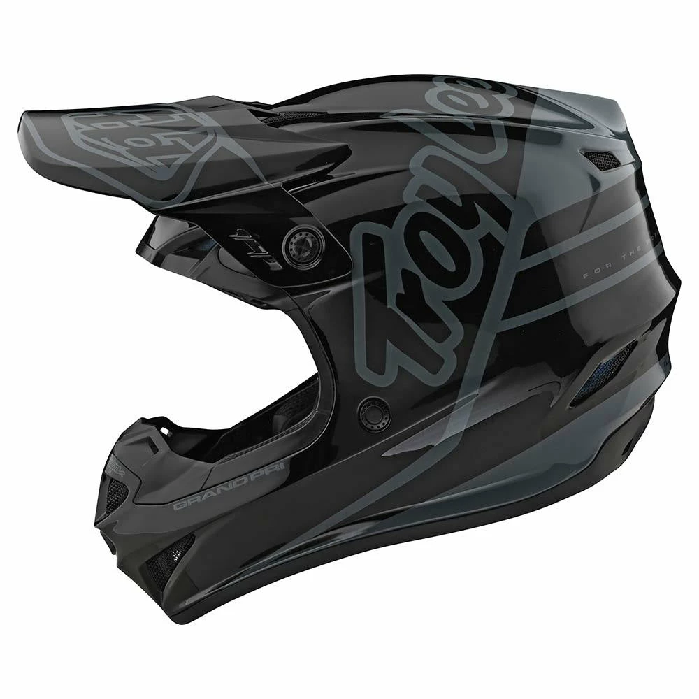 PROTECTIVE GEAR Troy Lee Designs GP Silhouette Helmet-Black/Gray 2 PROTECTIVE GEAR Troy Lee Designs GP Silhouette Helmet-Black/Gray