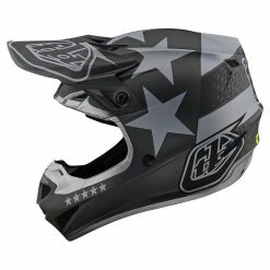 Troy Lee Designs SE4 Polyacrylite Freedom MIPS Helmet-Black/Gray