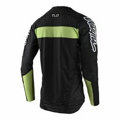 Troy Lee Sprint Ultra Grime Jersey-Black/Glo Green RACE WEAR