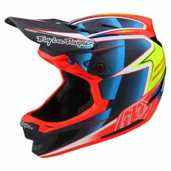 Troy Lee Designs D4 Carbon Lines BMX Helmet-Black/Red