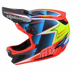 Troy Lee Designs D4 Carbon Lines BMX Helmet-Black/Red