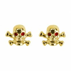 Trik Topz Schrader Valve Caps-Skull-X Bones