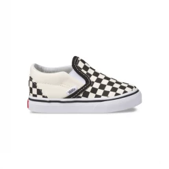 SHOES Vans Classic Slip-On Todder Shoe-Black/White Checkerboard