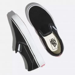 Vans Classic Slip-On Kids Shoes-Black/True White