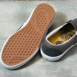 Vans Dan Lacey Slip On BMX Shoes-Asphalt/Pewter