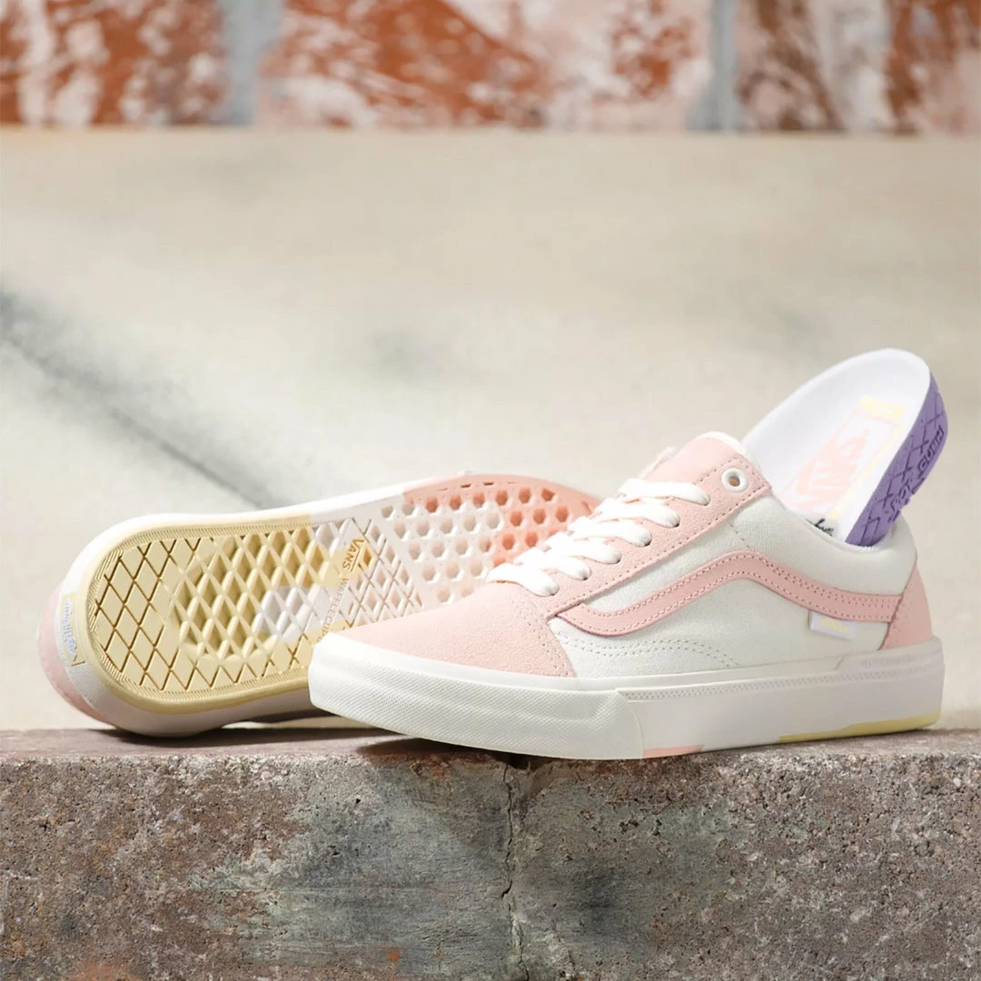 Vans Old Skool Angie Marino BMX Shoes-Peach/Marshmallow 2 Vans Old Skool Angie Marino BMX Shoes-Peach/Marshmallow