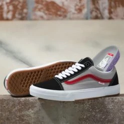 Vans Old Skool BMX Shoes-Black/Gray/Red