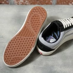Vans Old Skool Federal BMX Shoes-Federal Black/Blue Pinstripe