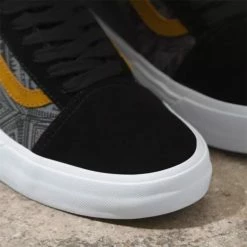 Vans Old Skool Courage Adams BMX Shoes-Black/Golden Brown