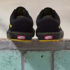 Vans Old Skool Pro Larry Edgar BMX Shoe-Black/Yellow SHOES 8 Vans Old Skool Pro Larry Edgar BMX Shoe-Black/Yellow SHOES