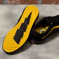 Vans Old Skool Pro Larry Edgar BMX Shoe-Black/Yellow SHOES 9 Vans Old Skool Pro Larry Edgar BMX Shoe-Black/Yellow SHOES