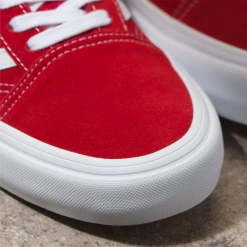 SHOES Vans Old Skool Pro Suede Shoe-Red/White