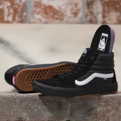 Vans Sk8-Hi Pro BMX Shoes-Black/White