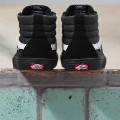 Vans Sk8-Hi Pro BMX Shoes-Black/White