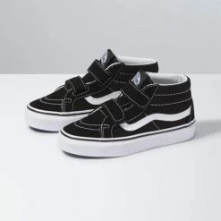 Vans SK8-Mid Reissue V Kids Shoes-Black/True White