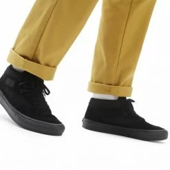 Vans Skate Half Cab BMX Shoes-Black/Black