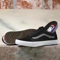 Vans Skate Old Skool BMX Shoes-Black/Gray/White