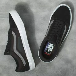 Vans Skate Old Skool BMX Shoes-Black/Gray/White