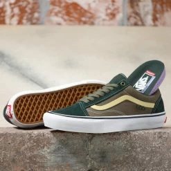 Vans Skate Old Skool BMX Shoes-Scarab/Military